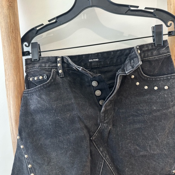 GRLFRND Eva A-Frame Studded Gussett Skirt - Picture 6 of 8